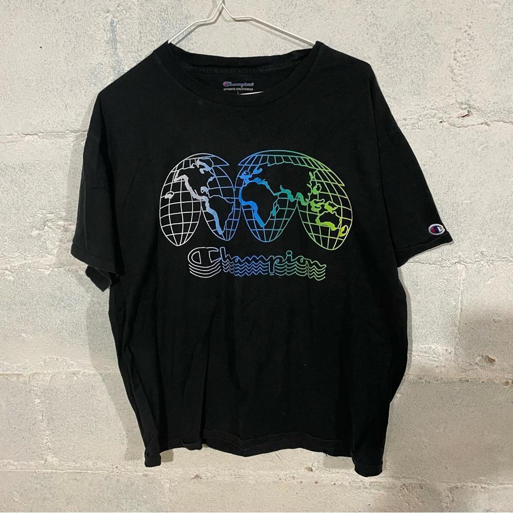 Champion tshirt mens size large black green blue